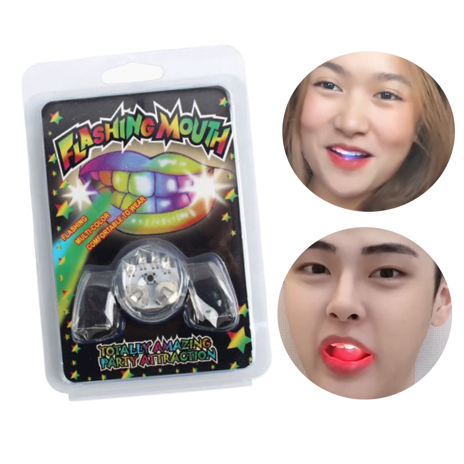 "Flashing Mouth LED Light – Fun Party Mouthpiece Toy with Multicolor Glow for Kids & Adults , Pranks & Celebrations , Party Accessory, Halloween Costumes, Unique gift for tiktoker & vloger
