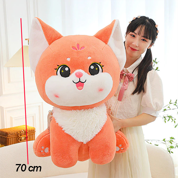 70cm Giant Cute Fox Plush Toy – Soft Huggable Stuffed Animal for Kids & Lovers | Perfect Gift Rizviso