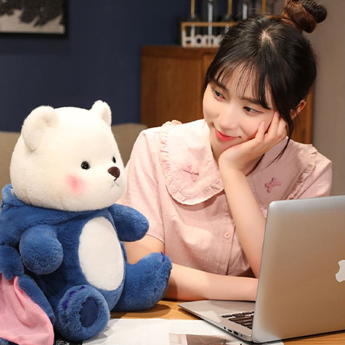 40cm Blue Stitch Bear Plush Toy – Adorable Soft Stuffed Doll for Kids & Lovers | Rizviso Collection